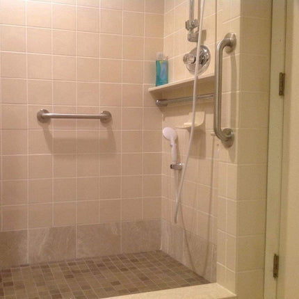Wall Grab Bar - Extra Grip - 30cm - Handle / Wall Grip for Bathroom / Shower / Toilet - Toilet Grab Bar - Bath Grab Bar - Shower Grab Bar - Non-Slip Grab Bar - Kitchen - Stairs - Kitchen Cabinet Handle - Safety Grip - Screws Included.