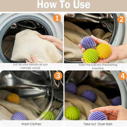 Dryer Balls 9 Pieces - Dryer Balls - Laundry Balls for Dryers - Dryer Balls - Dryer - Fabric Softener - Anti-Wrinkle - Laundry Balls for Washing Machine - Reusable - Reduce Wrinkles and Stickiness - For Cleaning Household Clothes.