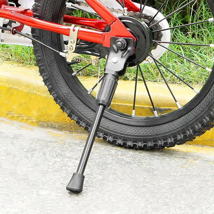 18 Inch - Bicycle Stand for Children's Bikes - MTB Kickstand - Single Bicycle Stand - Bicycle Accessories for Children - Bicycle Stand - Side Stand for Bicycles - Bicycle, E-Bike, City Bike & Mountain Bike - Pink - Easy to Install.