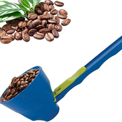 Measuring Spoon - Measuring Spoons - Measuring Spoons - Coffee Measuring Spoon - Coffee- Measuring Spoon - Coffee Scoop - Plastic - Blue - For Precise Weighing and Measuring.