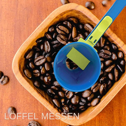 Measuring Spoon - Measuring Spoons - Measuring Spoons - Coffee Measuring Spoon - Coffee- Measuring Spoon - Coffee Scoop - Plastic - Blue - For Precise Weighing and Measuring.