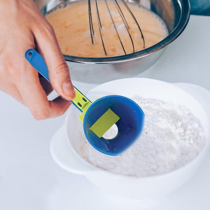 Measuring Spoon - Measuring Spoons - Measuring Spoons - Coffee Measuring Spoon - Coffee- Measuring Spoon - Coffee Scoop - Plastic - Blue - For Precise Weighing and Measuring.
