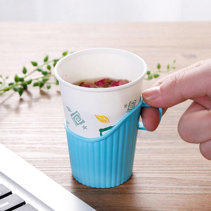 Cup Holders - 20 Pieces - Cup Holder - Burn Resistant - Heat Resistant Cup Cover Holder - Plastic - Stackable - Festival - Camping - Suitable for Disposable Cups - Multifunctional - Plastic - For Office/Home/Gym/Bathroom Use.