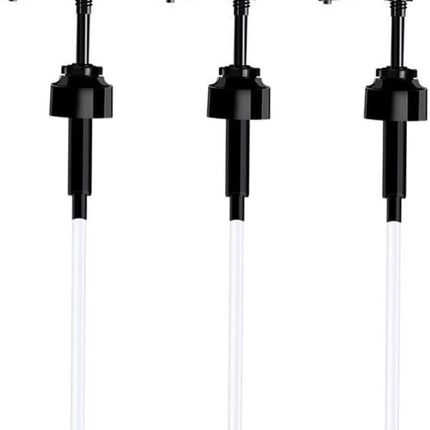 3-piece soap dispenser head - Easy-press bottle soap dispenser - Multifunctional Coffee Syrup Pump - Practical Spray Nozzle Pressure Oil Sprayer - Dispensing Pump - Pump Dispenser Syrup Bottle - Bottle Nozzle - for liquid / lotion - Black.
