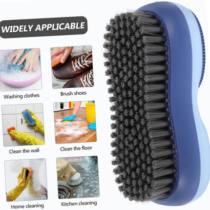 Hand Brush - Cleaning Brush - Cleaning Supplies - Hand Scrubbers - Soft Bristle Cleaning Brush - Scrubbing Brushes - Reusable Washing Brush for Washing Shoes - Multifunctional Cleaning Brush - For Cleaning Bathroom, Kitchen, Scho.