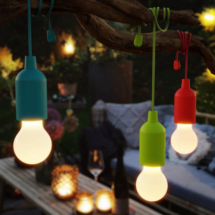 Camping lamp - pull light - Camping - Creative LED Tent Lamp - Portable Camping Lamp - Camplamp - Tent Lighting - Lights - Bright - IPX4 Waterproof - for Outdoor /fishing /Travel /camping /party decoration - Halloween - Christmas - green.