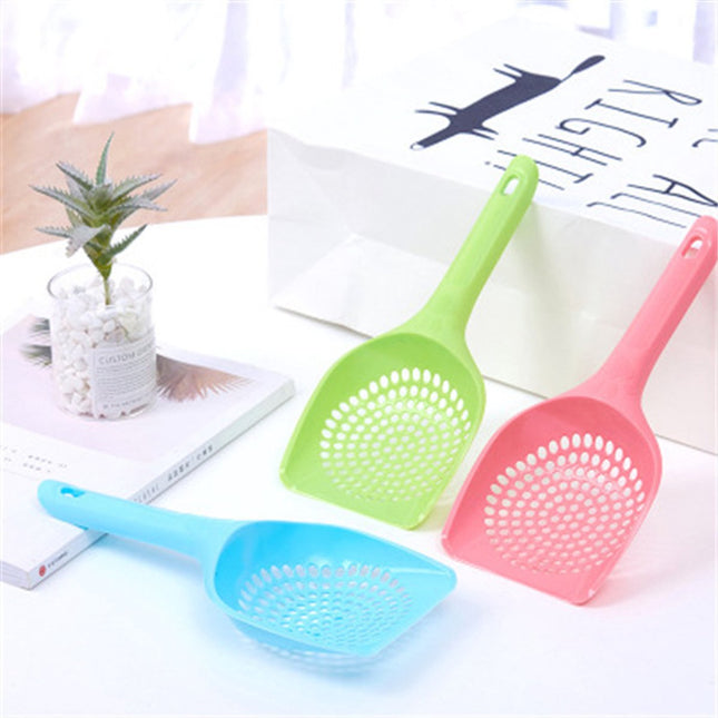 Cat Litter Scoop - Poop Scoop - 25.5 cm - cat litter scoop cleaning tool - cat litter scoop - small cat litter scooter - Poop scoop - for pets, cats, kittens, dogs - pink.