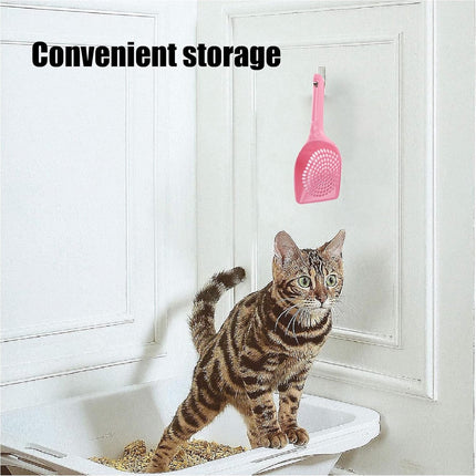 Cat Litter Scoop - Poop Scoop - 25.5 cm - cat litter scoop cleaning tool - cat litter scoop - small cat litter scooter - Poop scoop - for pets, cats, kittens, dogs - pink.