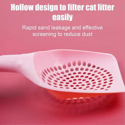 Cat Litter Scoop - Poop Scoop - 25.5 cm - cat litter scoop cleaning tool - cat litter scoop - small cat litter scooter - Poop scoop - for pets, cats, kittens, dogs - pink.