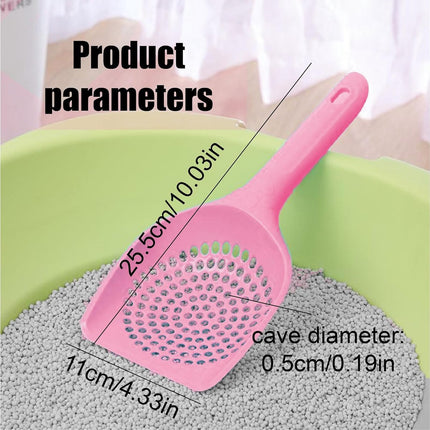 Cat Litter Scoop - Poop Scoop - 25.5 cm - cat litter scoop cleaning tool - cat litter scoop - small cat litter scooter - Poop scoop - for pets, cats, kittens, dogs - pink.