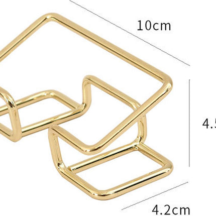 Business Card Holder - 2 Pieces - Business Card Tray - Business Card Holder - Business Card Holder - Business Card Holder - Card Holder - Holder for Business Cards - Luxury Holder - Business Cards - Holder - Office Supplies - For the Desk - Gold.