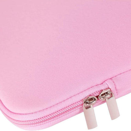 Laptop Case / Sleeve - 15.6 Inch - 2-Piece Extra Compartment - Laptop Sleeve with Pouch - Women's / Men's Laptop Bag - Macbook Case with Zipper - Laptop Sleeve - Laptop Case - Laptop Cover - Pink - Shockproof - Scratchproof - Durable.