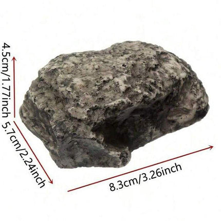 Fake Stone - Hollow Stone - Outdoor Hiding Place for House Keys - Plastic Fake Stone - Anti-Burglar - Security - Discreet - Safe Way to Hide a Key - Hide Keys in an Unfindable Hiding Place - 1 Piece.