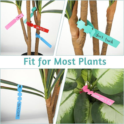 120 Plant Labels - Plastic Tree Labels - 21 x 2 cm - Plant Labels - Garden - Hanging Plant Labels - Five Colors - Suitable for Flower Gardens - Vegetable Gardens - Herb Gardens.