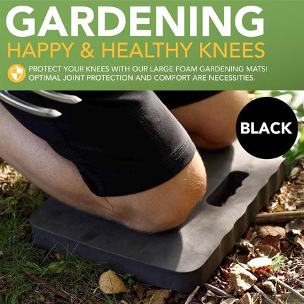 Garden Knee Pad - Extra Thick - Kneeling Mat - Knee Protector - Knee Cushion - Work Cushion - Knee Protection - Construction Protection - Garden Protection - Garden Aid - Garage - Yoga - 46x28x3.8 Cm - Black.