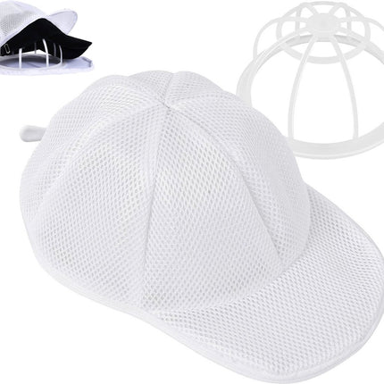 Cap Washer - Cap Washer With Holder And Mesh Bags - Cap Holder - Cap Washing - With Zipper - Cap Washer - Cap Cleaner - Ladies & Gentlemen's Caps - Baseball Cap - Cap - Cap - Cap Washing Holder - Keep Your Cap Clean And In Shape - For Every Cap.