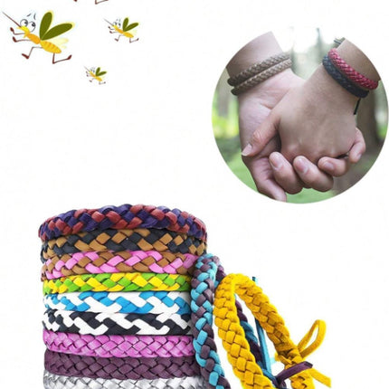 Anti-Mosquito Bracelet - 12 Pieces - Anti-Mosquito Bracelet - Insect-Repellent Wristband - Anti-Mosquito Stickers - Anti-Mosquito - Mosquito Protection - Anti-Mosquito - Mosquito Repellent - Suitable For Children Adults Camping Fishing Trip.