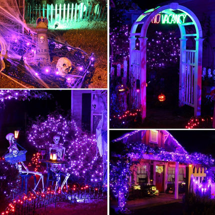 Christmas tree lights - 2-piece - Christmas - Christmas - Halloween - 5m, 50 light beads - Christmas light - Christmas lighting - Christmas lights - light chain - Lights - Lamps - waterproof - Battery operated - for Party / Holiday / Halloween / Christmas.