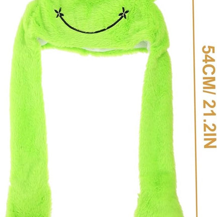 Frog Hat - Creative Stylish Caps - cute plush animal hat - frog hat with big eyes - party role-playing hat - Accessories - Headwear - Ergonomic - Very comfortable - Warm - Halloween - Christmas - Gifts - unisex.