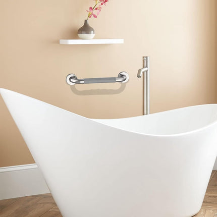 Wall Grab Bar - Extra Grip - Handle/Wall Grab Bar for Bathroom/Shower/Toilet - 30CM - Toilet Grab Bar - Bath Grab Bar - Shower Grab Bar - Non-Slip Grab Bar - Bathroom - Kitchen - Stairs - Kitchen Cabinet Handle - Furniture Hardware - Mounting Material Inc.