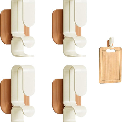 Towel Hook - 4 Pieces - Coat Hook - Hanging Hooks - Small Towel Hooks - Washbasin Hook - Towel Hooks - Hook - Wall Hanging Hook - Waterproof Hooks for Kitchen and Bathroom - Self-Adhesive - Multifunctional Hook - For Windows, Glass, Bathroom, Kitchen.