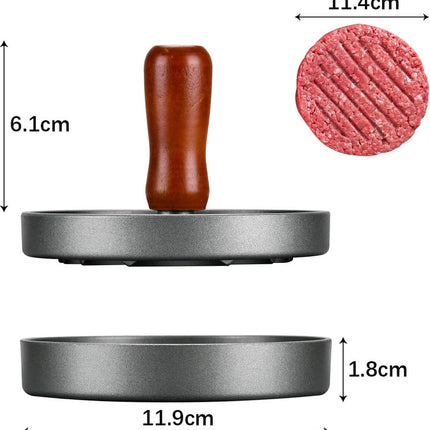 Hamburger Press - Stainless Steel - Hamburger Maker - Burger Press - Burger Press - Hamburger Presses - Hamburger Shaper - Burger Meat Press - Includes 100 Sheets of Wax Paper - Dishwasher Safe - BBQ Accessories - BBQ Tools.