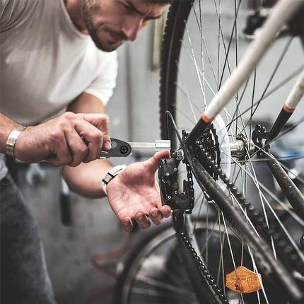 16-in-1 Bicycle Tool - Professional Bicycle Tool Set - Portable Foldable - Multifunctional Cycling Repair Kit - Bicycle Equipment Tools - Ideal for Bicycles / Mountain Bikes / Everyday Cyclist / Cycling Enthusiast.