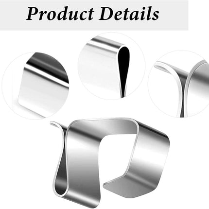 Cable Clips - 100 Pieces - Cable Holder - Halloween - Christmas - Nail Clip - Cable Tie - Clips - Cable Channel - Ties - Cable Lock - Cable Channels - Roof Hooks - Cable Clamp - Strong Clamping Force - 20 x 14 mm - Very Suitable for Party / Halloween / Ch.