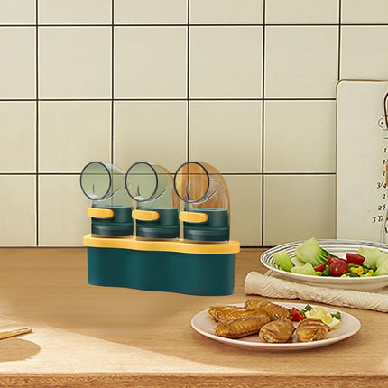 Salt and Pepper Shaker/Shaker - 3 Pieces - Spice Jars - Set - Salt Shaker - Pepper Shaker - Quantity Salt Shakers - Home Spice Salt Shaker - Pepper Shaker/Salt Shaker - Paprika Cumin Powder Sugar Dispenser - Salt and Pepper Shaker Set - With Holder.