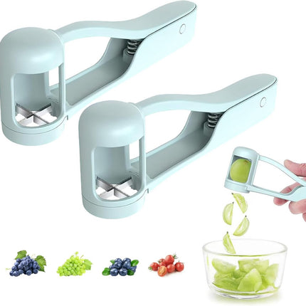 Grape Slicer - Fruit Slicer - Slicer - Vegetable Slicer - Tomato Slicer - Grape Slicer - Kitchen Tool - Salad Slicer - Cherry Tomato Slicer - For Round Vegetables, Salad And Fruit - Ideal For Tomatoes / Grapes / Cherries / Strawberries - For Toddlers.