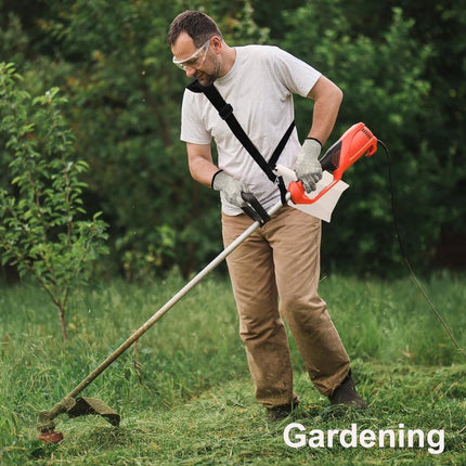 Brushcutter Harness - Adjustable - Durable - Carrying Harness - Nylon Strap Accessory - Universal - Harness - Shoulder Straps - Harness - Accessories For Lawn Mowers - Weed Eater Strap - Black - For Brushcutter Grass Trimmer.