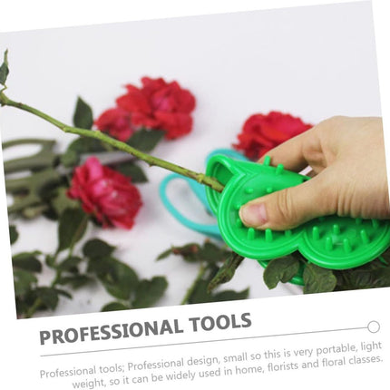 Flower Cutter - Professional flower thorn stripping - Portable Flower Knife - Efficient practical Flower Cutter - Flower Care - for handy gardening and floral work - green.