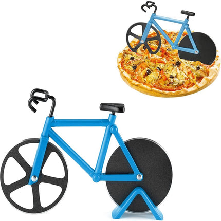Pizza Cutter - Professional High Quality Bicycle Pizza Cutter - Creative Multifunctional Bicycle Pizza Knife - Pizza Bike - Pizza Knife - Pizza Accessories - With Non-Stick Coating - Party Pizza Cutter - Practical and Beautiful Decoration - Great Gift Ide.