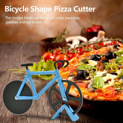 Pizza Cutter - Professional High Quality Bicycle Pizza Cutter - Creative Multifunctional Bicycle Pizza Knife - Pizza Bike - Pizza Knife - Pizza Accessories - With Non-Stick Coating - Party Pizza Cutter - Practical and Beautiful Decoration - Great Gift Ide.