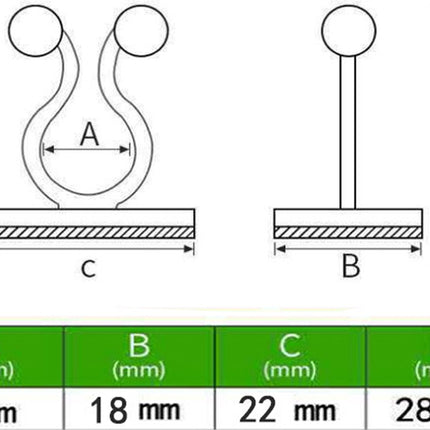 Plant Clips - Plant Clips - Climbing Plant Guide - Tie Up - Plant Support - Garden Clips - Cable Organizer - Wall-Mounted Plant Clips - For Indoor Use - Wall Mounting - Multi-purpose - Reusable - Self-Adhesive - Green/White.