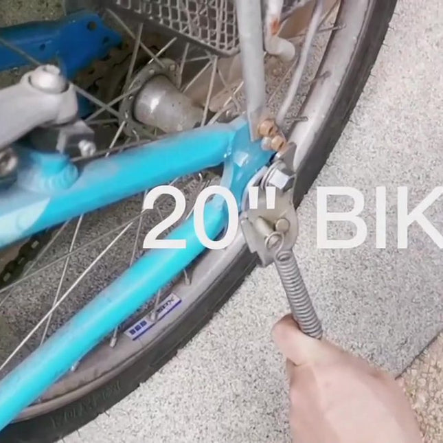 16 Inch - Bicycle Stand for Children's Bikes - MTB Kickstand - Single Bicycle Stand - Bicycle Accessories for Children - Bicycle Stand - Side Stand for Bicycles - Bicycle, E-Bike, City Bike & Mountain Bike - Black - Easy to Install.