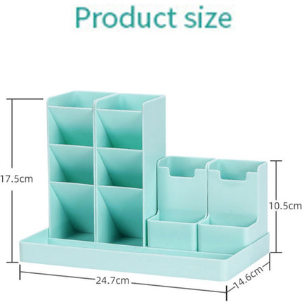 Pen Tray - 13 Compartments - Pen Holder - Desk Organizer - Pen Trays - Desk Organizer - Pen Case - Plastic - Removable - Storage System - Letter Tray - Desk Accessories - Vegetable.