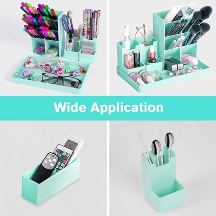 Pen Tray - 13 Compartments - Pen Holder - Desk Organizer - Pen Trays - Desk Organizer - Pen Case - Plastic - Removable - Storage System - Letter Tray - Desk Accessories - Vegetable.
