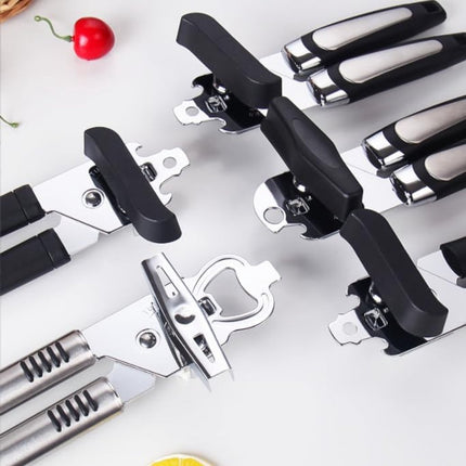 Can Opener - Professional Can Opener - Portable Bottle Opener - Multifunctional Opener - Easy to Open - Safe Opening Can Opener - Safe Cut for Beer / Tin / Bottle - Especially Good for Seniors with Arthritis.