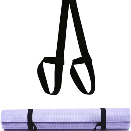 Yoga Strap - Yoga Belt - Yoga Strap - Carrying Strap - Strap For Yoga Mat - Yoga Mat Carrying Strap - Strap For Yoga Mat - For Extra Thick Mat -Workout Gear - For All Mats - Adjustable - Black.