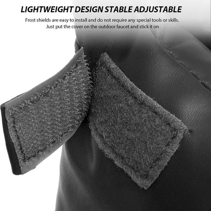 Frost Protection Cover - Frost Protection - Tap Freeze Cover - Outdoor Tap Cover - Outdoor Tap Cover - Anti-frost - Anti-freeze - Frost Cover - 26 x 18 Cm - Black - 1 Piece.