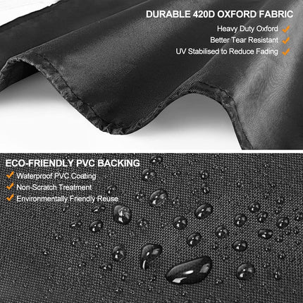 Parasol Cover - 190×50×30cm - Standing Parasol - Sturdy & Durable - Waterproof Parasol Cover 600D - With Zipper, Drawstring and Storage Pouch - Waterproof / Dustproof / Weatherproof - Khaki - For Cantilever Parasol and Standing Parasol.