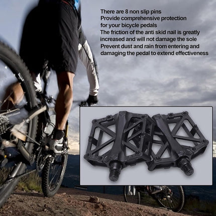 Bicycle Pedals - 1 Pair - Professional Anti-Slip Bicycle Pedals - Ergonomic and Comfortable Bicycle Pedals - Outdoor Sports - Practical - Universal - Ideal for Bicycles / Road Bikes / Travel / Camping / Everyday Cyclists / Cycling Enthusiasts.