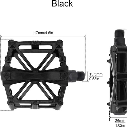 Bicycle Pedals - 1 Pair - Professional Anti-Slip Bicycle Pedals - Ergonomic and Comfortable Bicycle Pedals - Outdoor Sports - Practical - Universal - Ideal for Bicycles / Road Bikes / Travel / Camping / Everyday Cyclists / Cycling Enthusiasts.