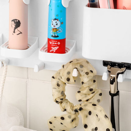 Toothbrush Holder - Electric Toothbrush Holder - High Quality - Adjustable - Wall-Mounted - Drying - Razor Holder - Bathroom Organizer - Universal - Self-Adhesive - No Drilling Required - White.
