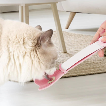 Cat Food - Cat Treats Spoon - Cat Treats Spoon - Snack Spoon for Pets - Feeder - Cat Treats Spoon - Cat Spoon - Hanging Design - For Squeezing Out Puree and Snacks - 3 Pieces.