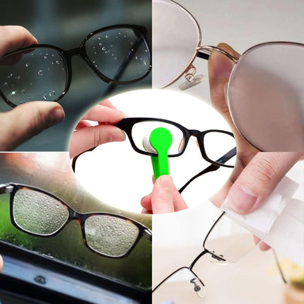 Eyeglass Cleaning Cloths - 10 Pieces - Microfiber Cloths - Mini Lenses - Eyeglass Cleaning Cloths - Soft Brush Cleaning Clip - High Quality Microfiber Cloths - Sunglasses Cloth - Cleaner - 5 Colors.