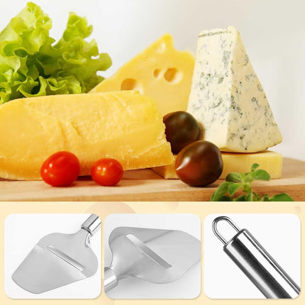 Cheese Slicer - 2-Piece Cheese Slicer Set - Cheese Grater - Cheese Cutter - Cheese Slicer for Young Cheese - Kitchen Accessories - For Block Cheese Butter - Wire Cheese Slicer.