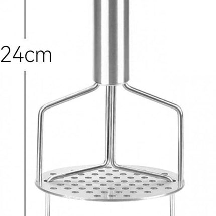 Potato Press - Stainless Steel - Potato Masher - Puree Masher - Puree Squeezer - Non-Stick - Mashed Potato Masher - Double Layer Pressing - Dishwasher Safe - Robust and Durable - Automatic Rebound.