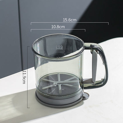 Flour Sieve - For Flour and Meal - Flour Sieve - Powdered Sugar Sieve - Sugar Sieve - Baking Utensils - Powdered Sugar Shaker - Hand Sieve - Double-Layer Sugar Sieve - One Hand - For Almond Powder, Powdered Sugar, Cocoa Powder, Cinnamon Powder.